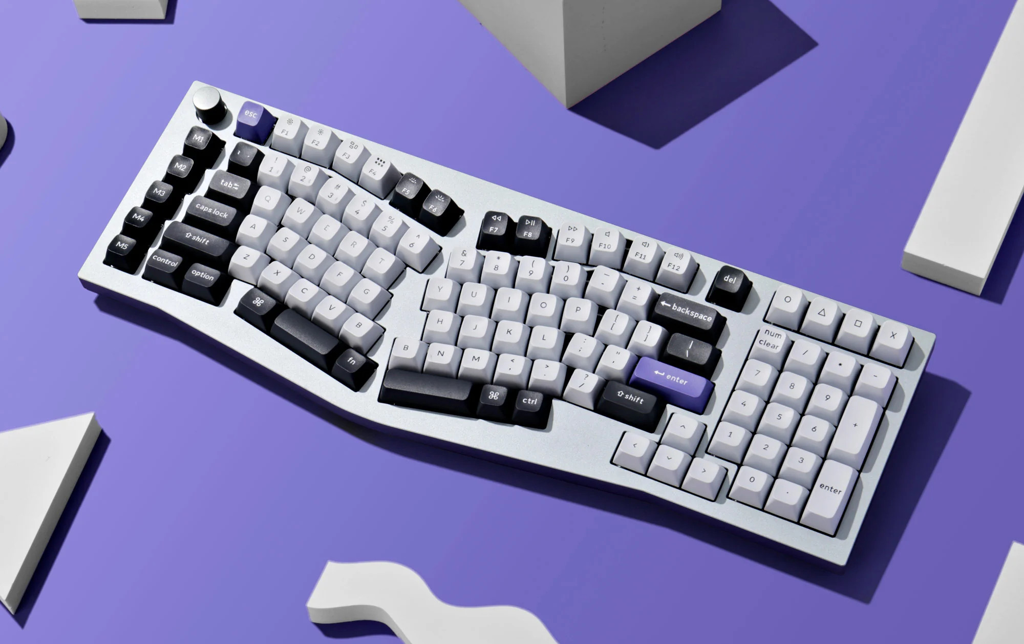 Bàn phím cơ custom keychron Q13 PRO Knob (ALICE LAYOUT) (Bluetooth / Gasket Mount / RGB / Hotswap )