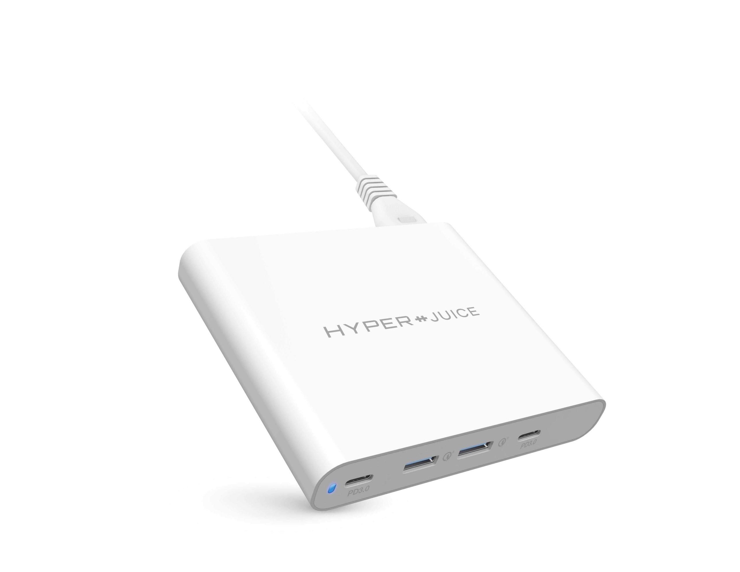 Sạc Đa Cổng Macbook Hyperjuice 87W Dual USB-C/USB A QC3.0 (HJ-PD87-2C2A) - TOPSTORE