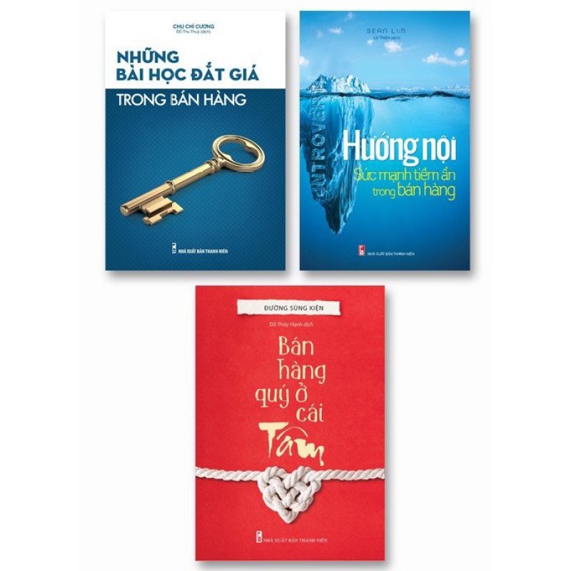 Sách: Combo 3 Cuốn Những Bài Học Đắt Giá Trong Bán Hàng + Hướng Nội Sức Mạnh Tiềm Ẩn + Bán Hàng Quý Ở Cái Tâm