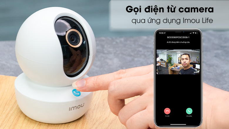 Camera Wifi IMOU RANGER RC 5MP 3K Trong Nhà - Xoay 360 Độ - 1 Chạm Để Gọi Điện - Có Đàm Thoại - Báo Động - VTS