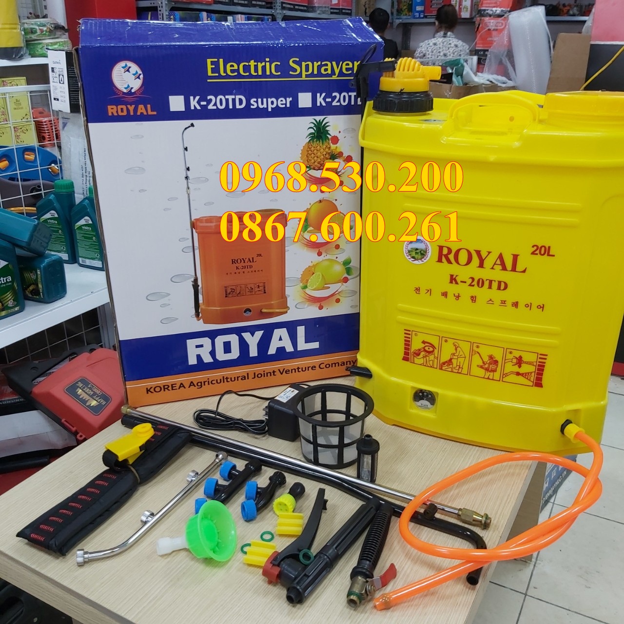 Bình xịt điện 2 chức năng ROYAL 2TD