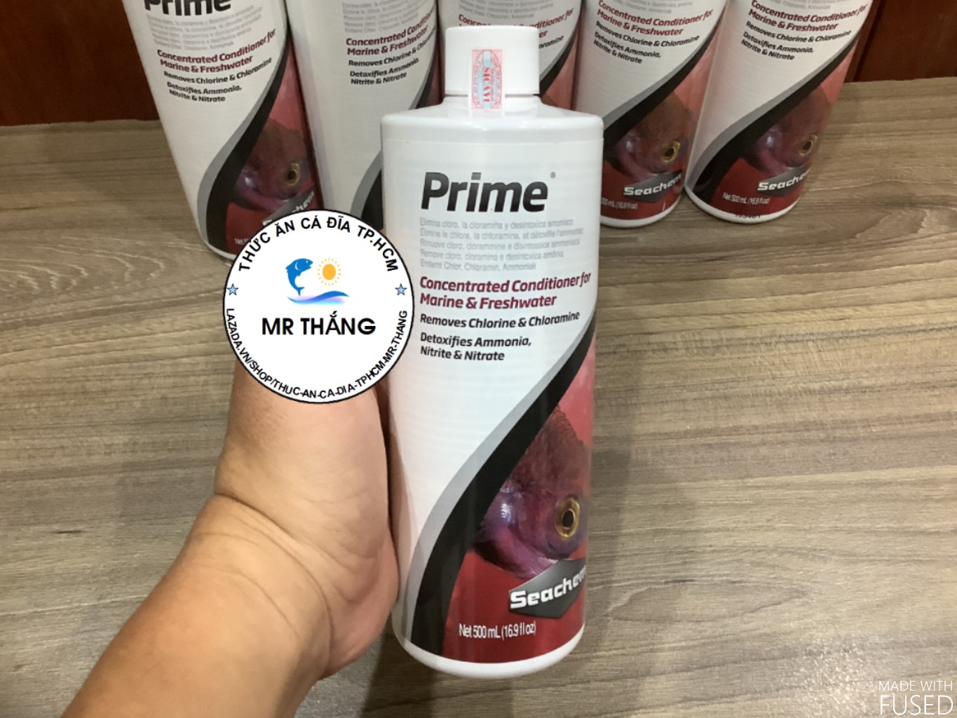 Seachem Prime 250ml; 500ml (dung dịch khử Clo, Cloramin; NH3, NO2, NO3 cho nước)
