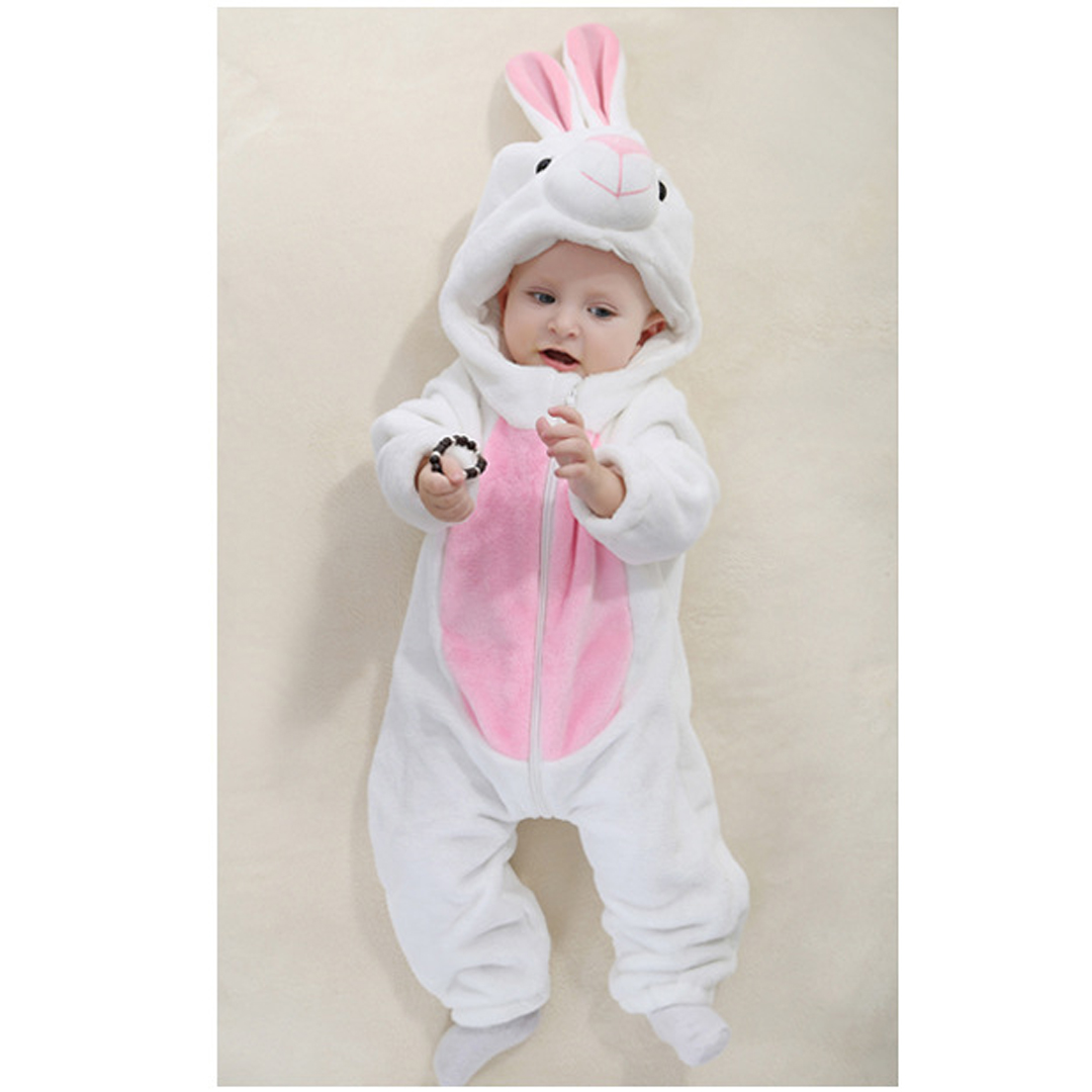 Pajamas animal infant Rabbit White