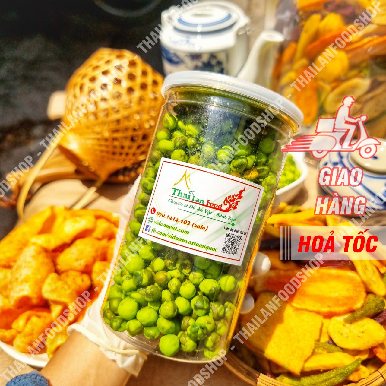 Đậu Hà Lan Wasabi - Lon 300gr