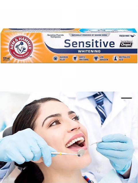 [HCM]kem đánh răng ARM & HAMMER Sensitive Whitening 120ml