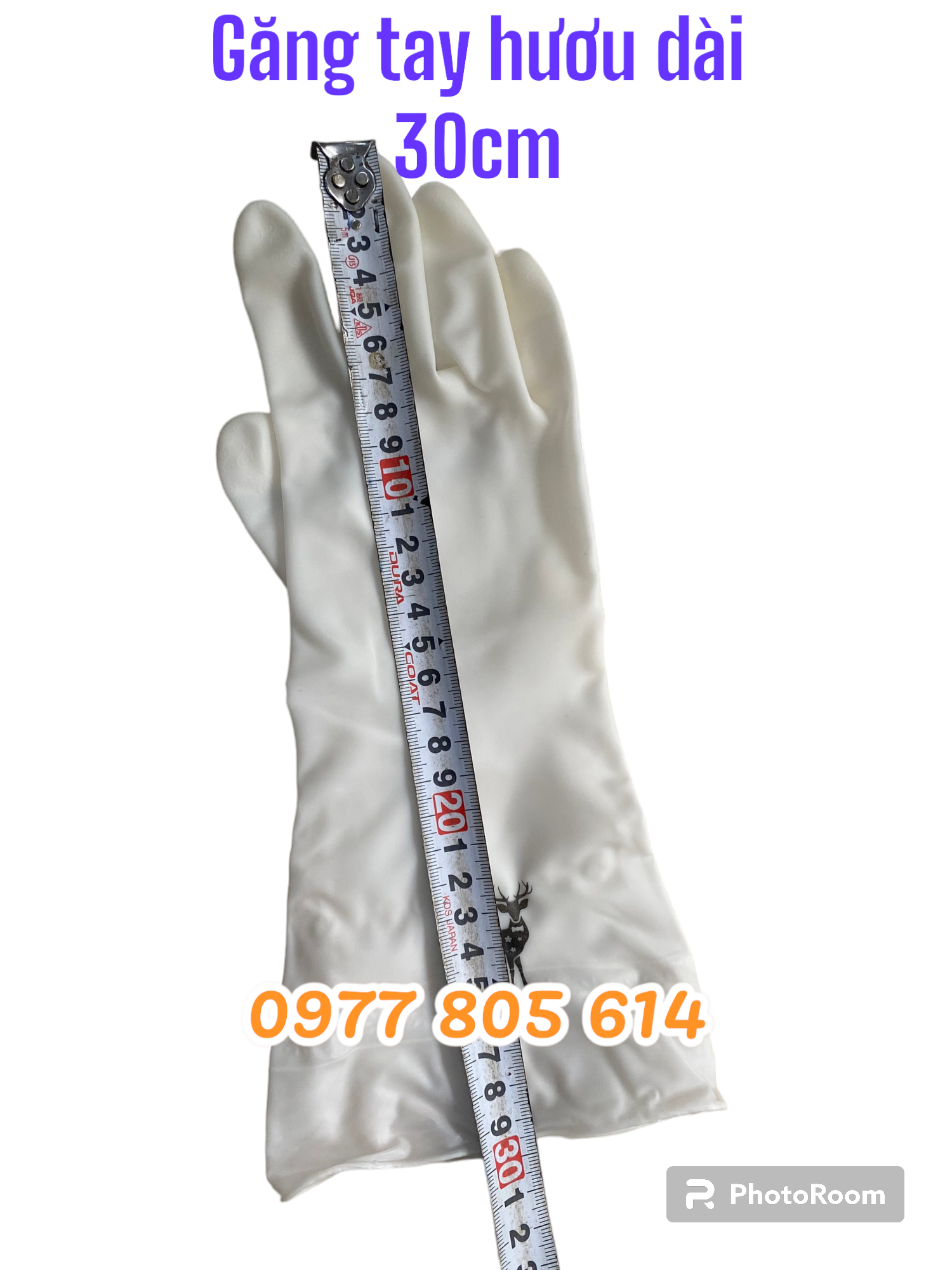 Găng tay cao su Hợp Thành dài 27cm size M S, găng tay rửa chén rửa bát, bao tay cao su rửa chén