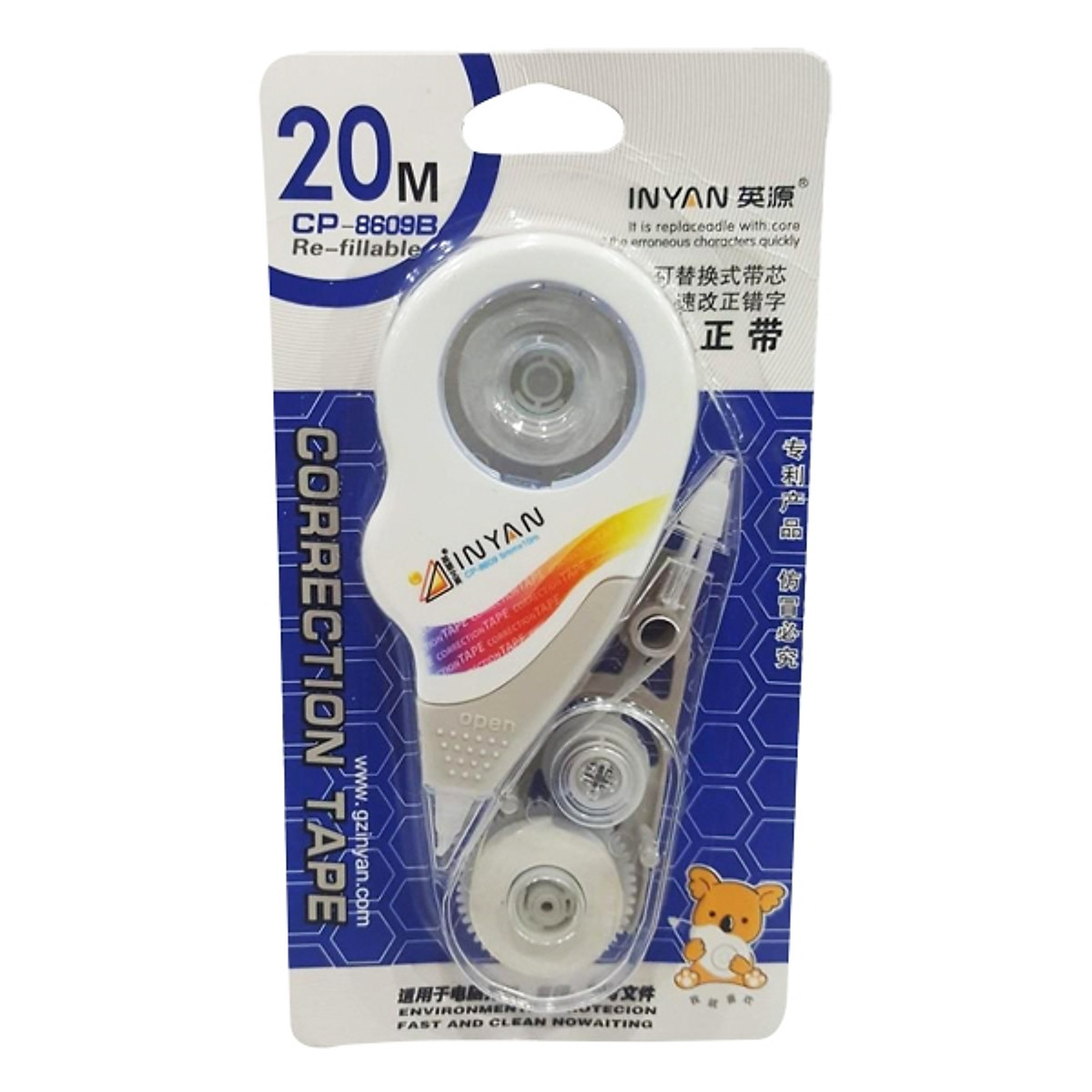 Bút Xóa Kéo InYan CP-8609B 20M (xóa cặp)