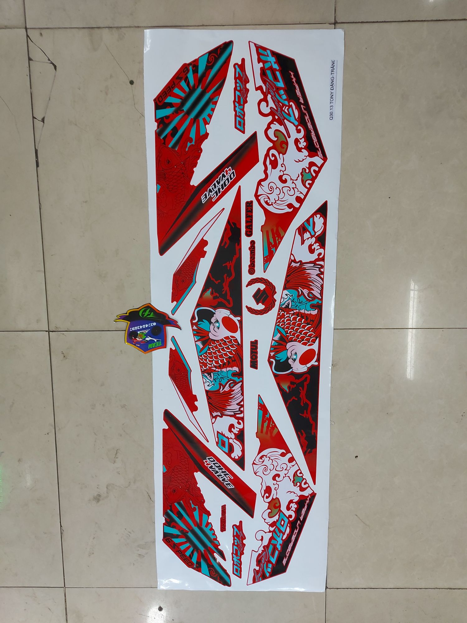 [HCM]Tem rời xe Satria -Raider cá chép cao cấp