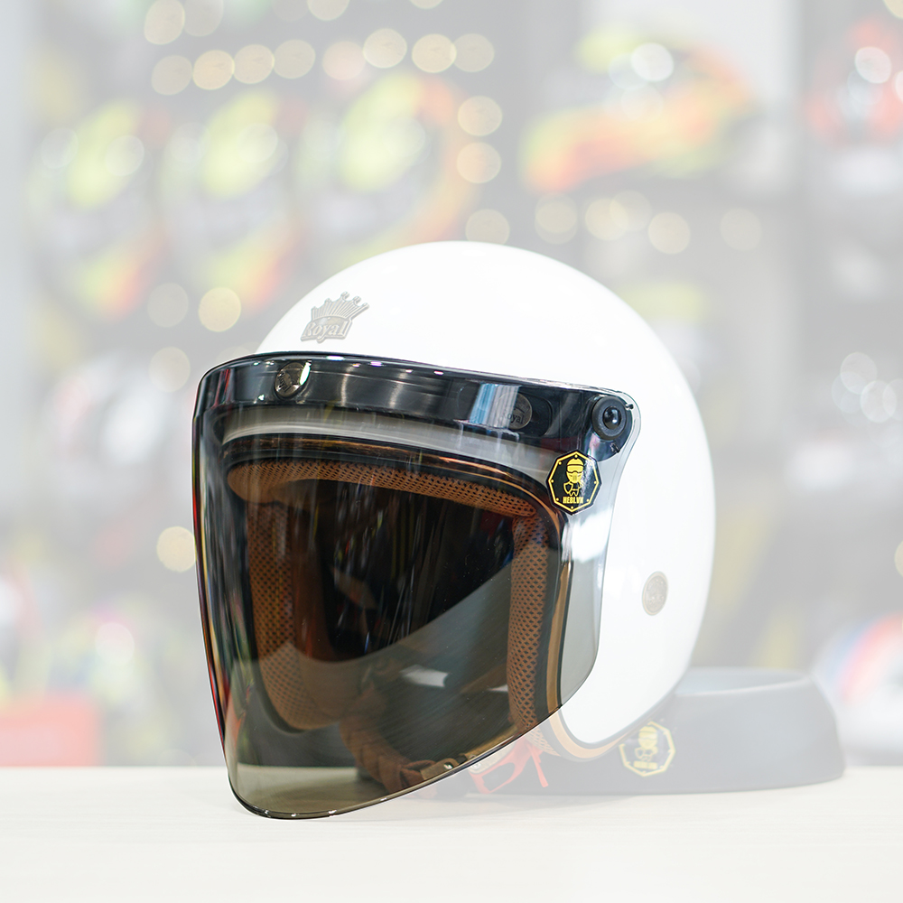 Kính chắn cho mũ bảo hiểm 3/4 Eagle Thẳng - Helmets 4U