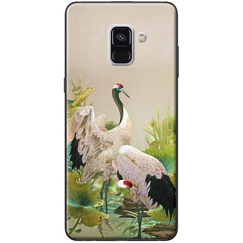 Ốp lưng samsung a8 2018 chim hạc