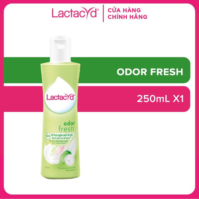 DDVS Phụ nữ Lactacyd Odor Fresh NGĂN MÙI 24H 250ml cao cấp