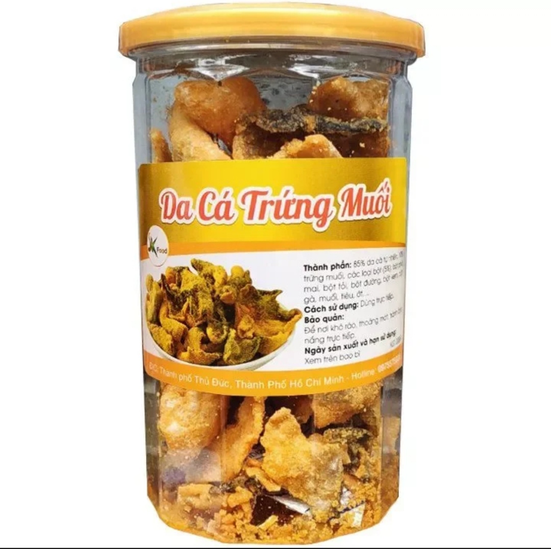 DA CÁ LẮC TRỨNG MUỐI GIÒN NGON- 200G