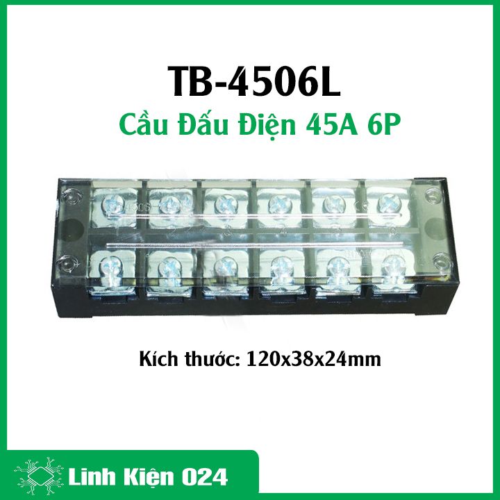 Cầu đấu điện tb-4506 điện áp 600v 45a 6p