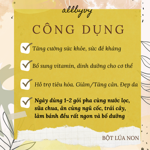 allbyvy | Bột Lúa Non Golden Nhật Bản - Hộp 46 Gói