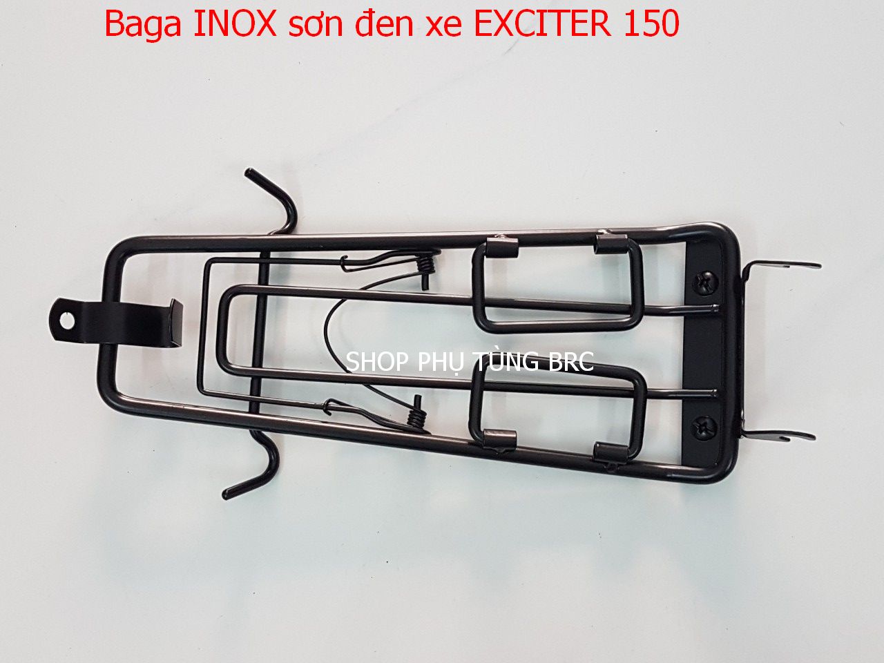Baga INOX 10 li sơn đen xe  EXCITER 150