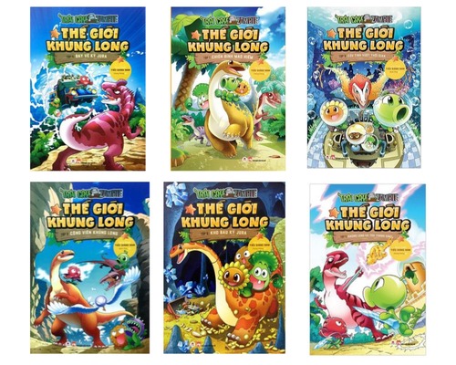Combo Trái cây đại chiến Zombie -Thế giới khủng long (Trọn bộ 12 tập)