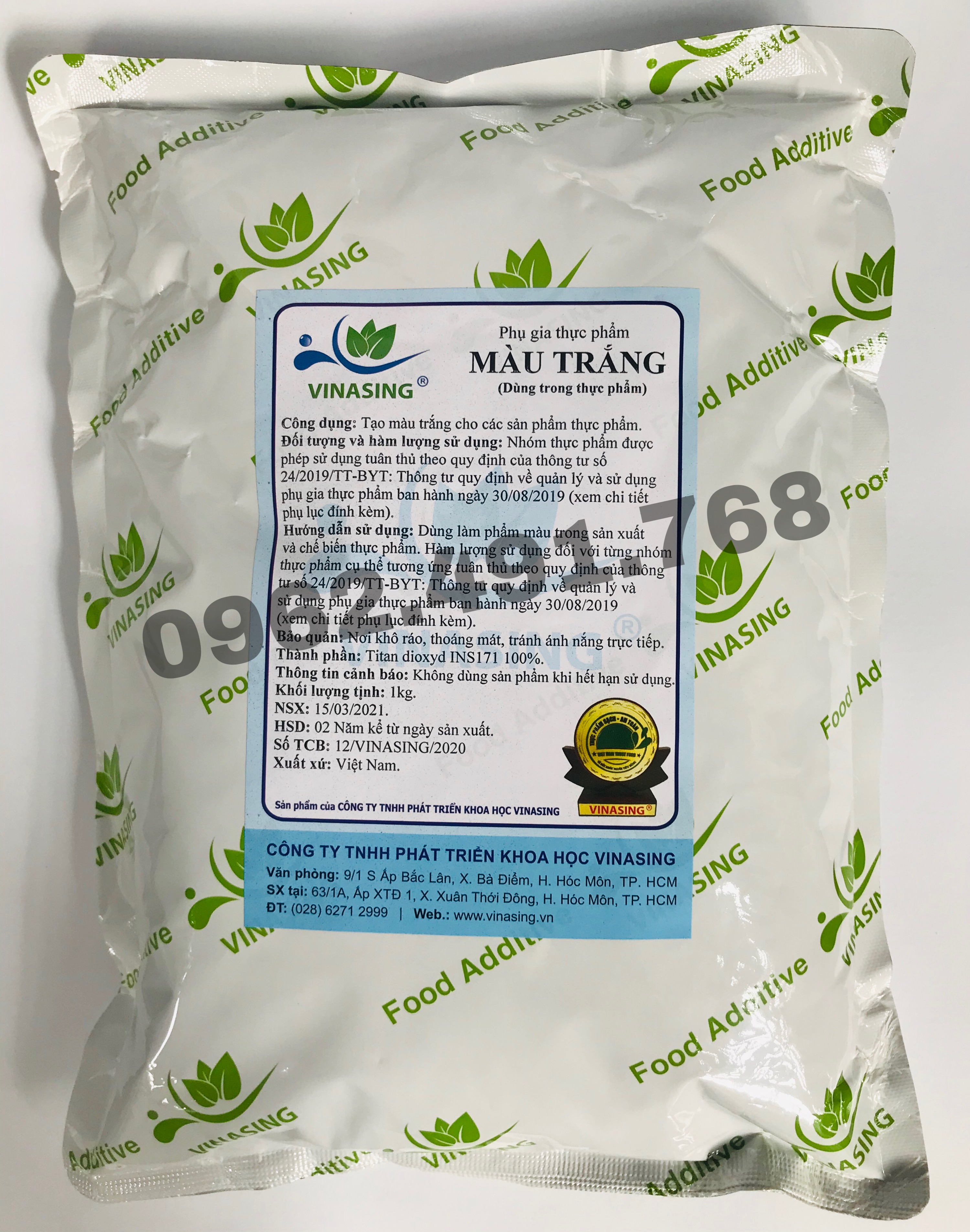 [HCM]Phụ gia tạo màu trắng cho giò chả