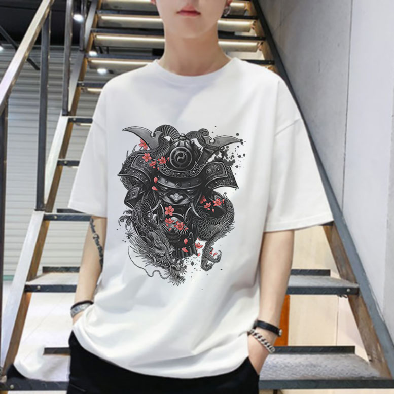 (HCM-HOT SALE) Áo Thun UNISEX FREESIZE Tay Lỡ "In Hình SAMURAI"