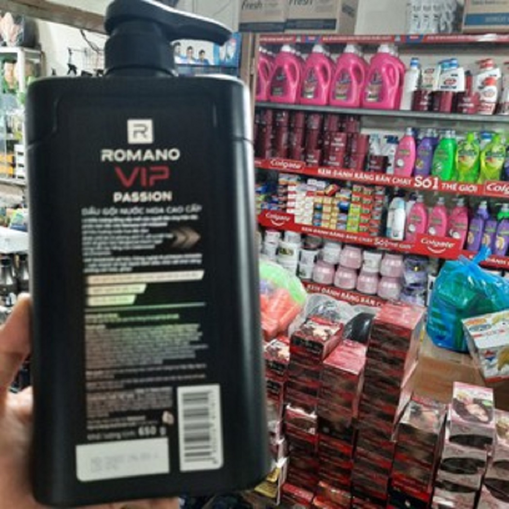 Dầu gội nước hoa cao cấp Romano VIP 650g