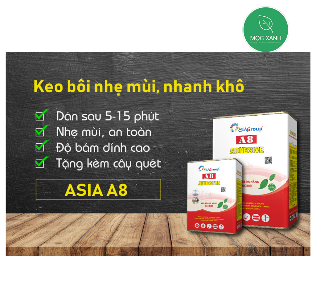 Keo dán đa năng Asia A8, keo con chó tốt (4L)