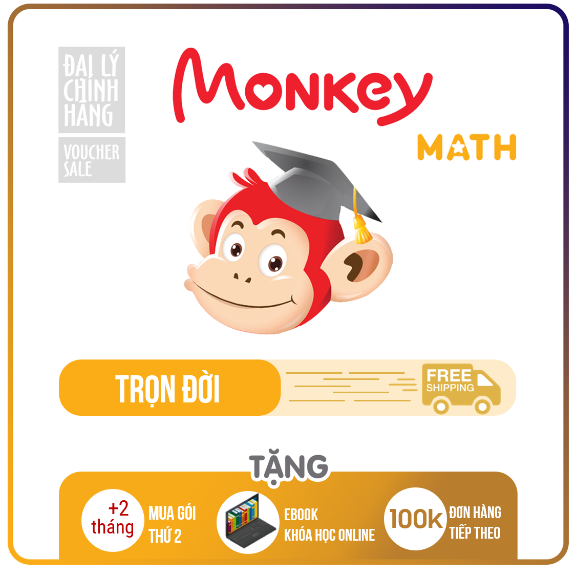 Monkey Math TRỌN ĐỜI - Toán tiếng Anh cho trẻ Không WORKBOOKS