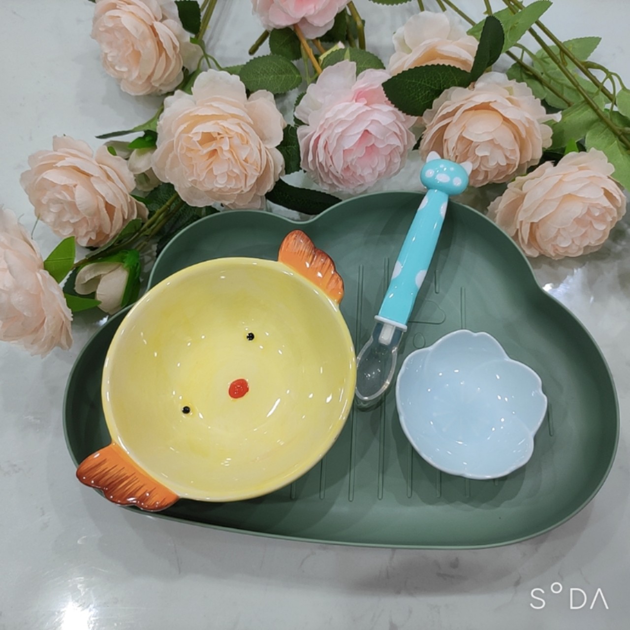 Set ăn dặm kiểu Nhật cho bé, dụng cụ ăn dặm xinh xắn