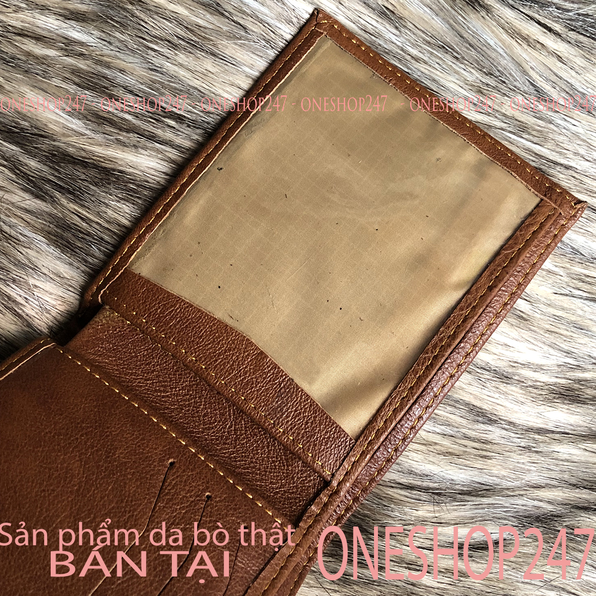 Bóp ví da bò vân cá sấu 100% da bò thật C2V ONESHOP247
