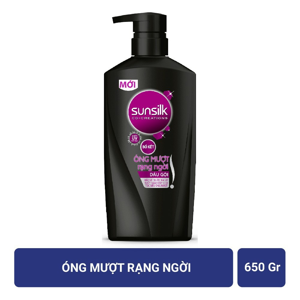 DẦU GỘI ĐẦU SUNSILK BỒ KẾT ÓNG MƯỢT DẦU GỘI 650G TẶNG KÈM CHAI XẢ hoặc GỘI 140g HOẶC KHĂN MẶT