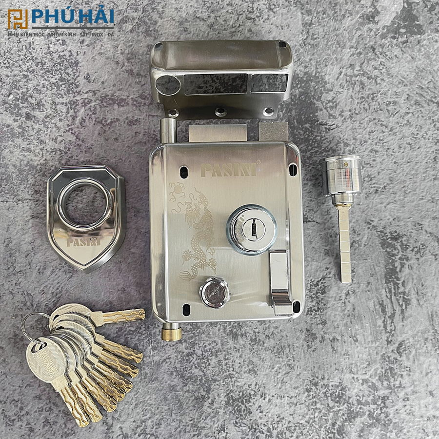 Khóa cổng M699-1 bằng Pasini (bộ)