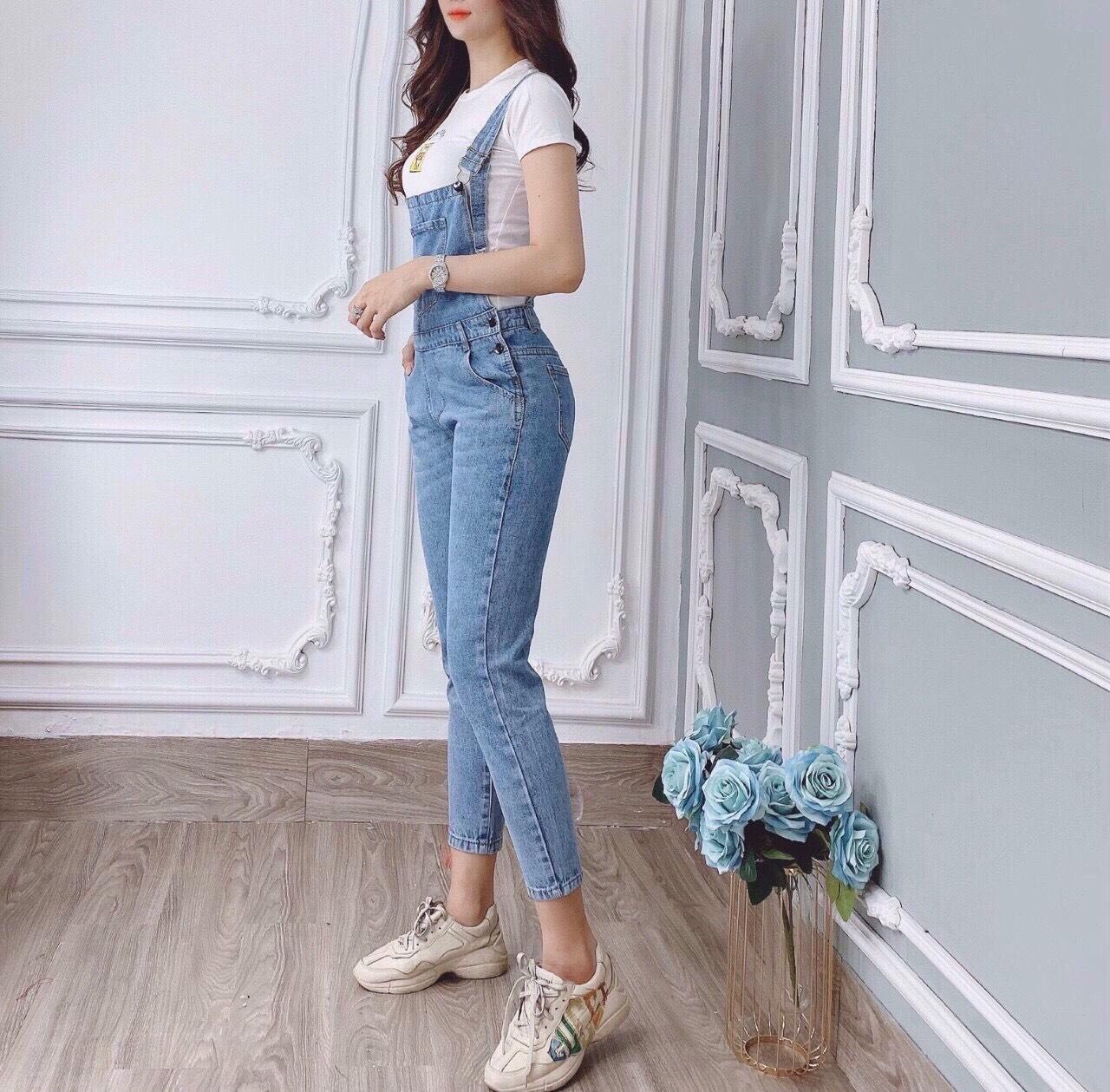 quần YEAM JEAN NỮ XANH NHẠT DÀI YY-1-4