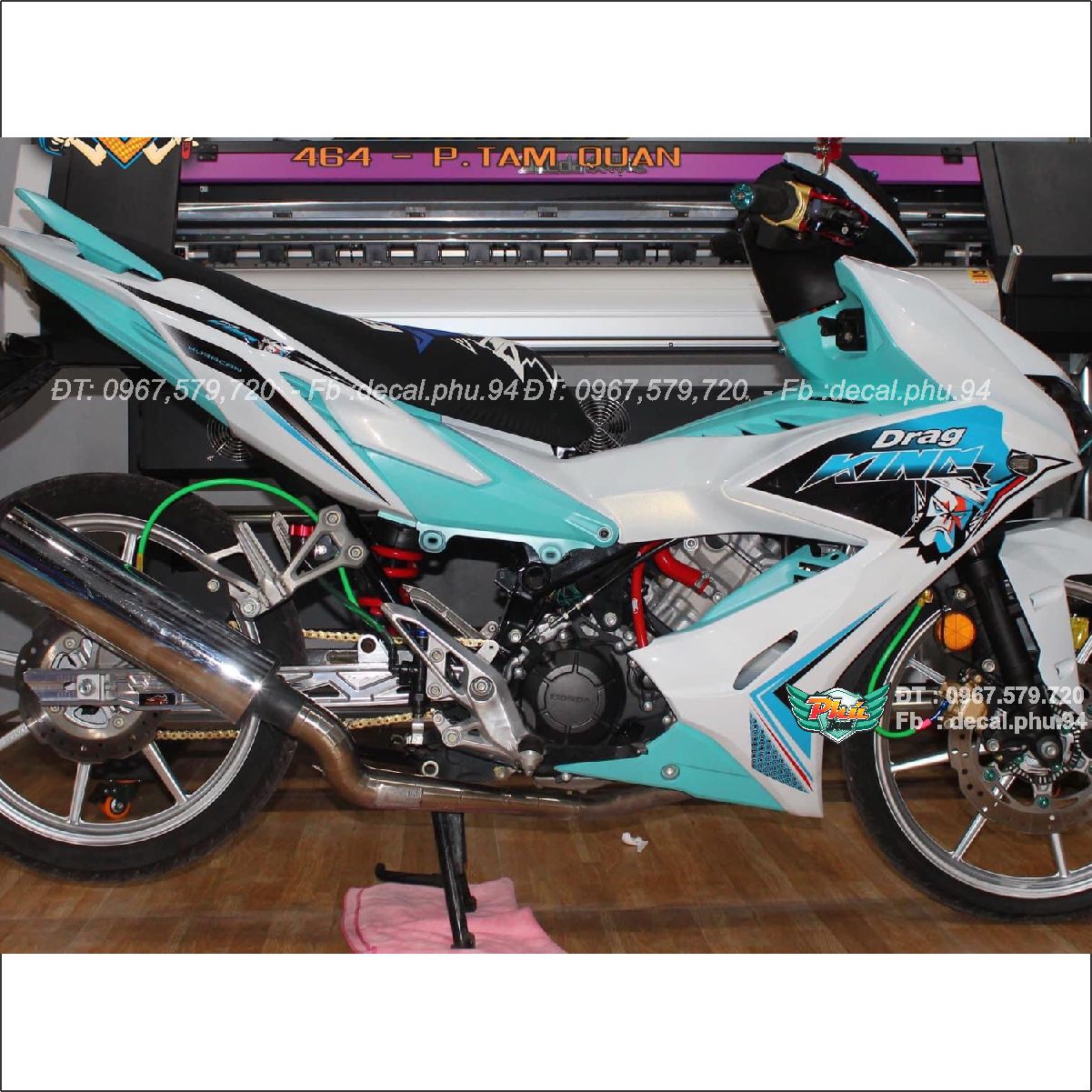 Tem rời Winner X Trắng xanh King drag (P)