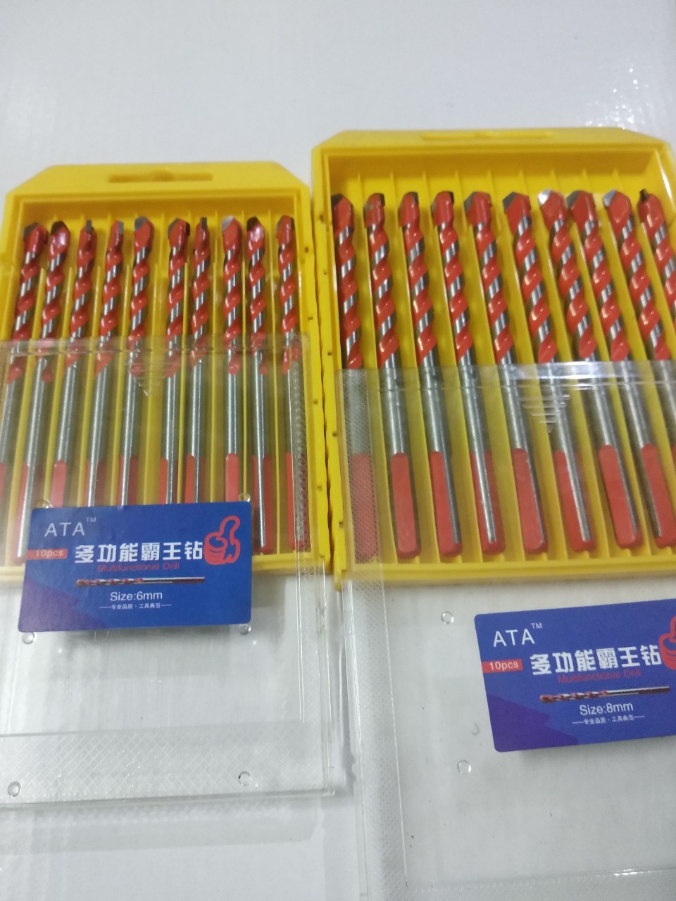 Mũi khoan đa năng 2 cảnh ( com bô 4 mũi; 6,8,10 , 12 mm)