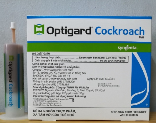 [HCM]Thuốc diệt gián Optigard Cockroach Bait tuýp 30g