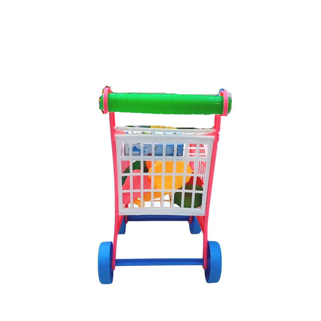 Đồ chơi xe đẩy siêu thị cho bé có trái cây HT7660