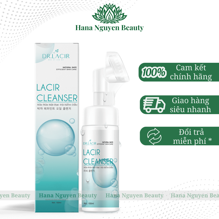 Sữa rửa mặt bạc hà kiềm dầu Dr Lacir 150ml