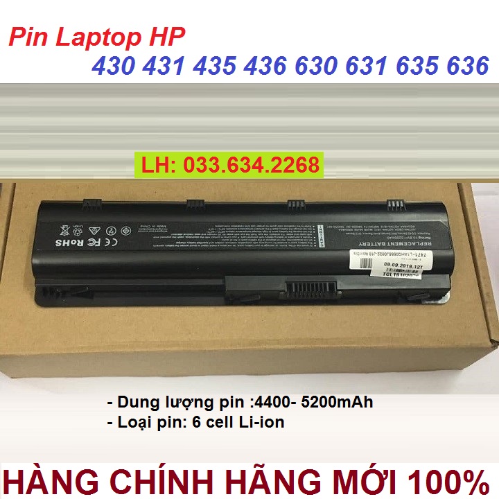 Pin Laptop HP 430 431 435 436 630 631 635 636 - Pin Laptop HP 430