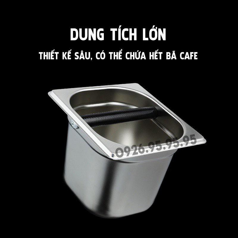 Hộp đập bã cà phê – Knock Box - Dụng cụ Cafe - Dụng cụ pha chế