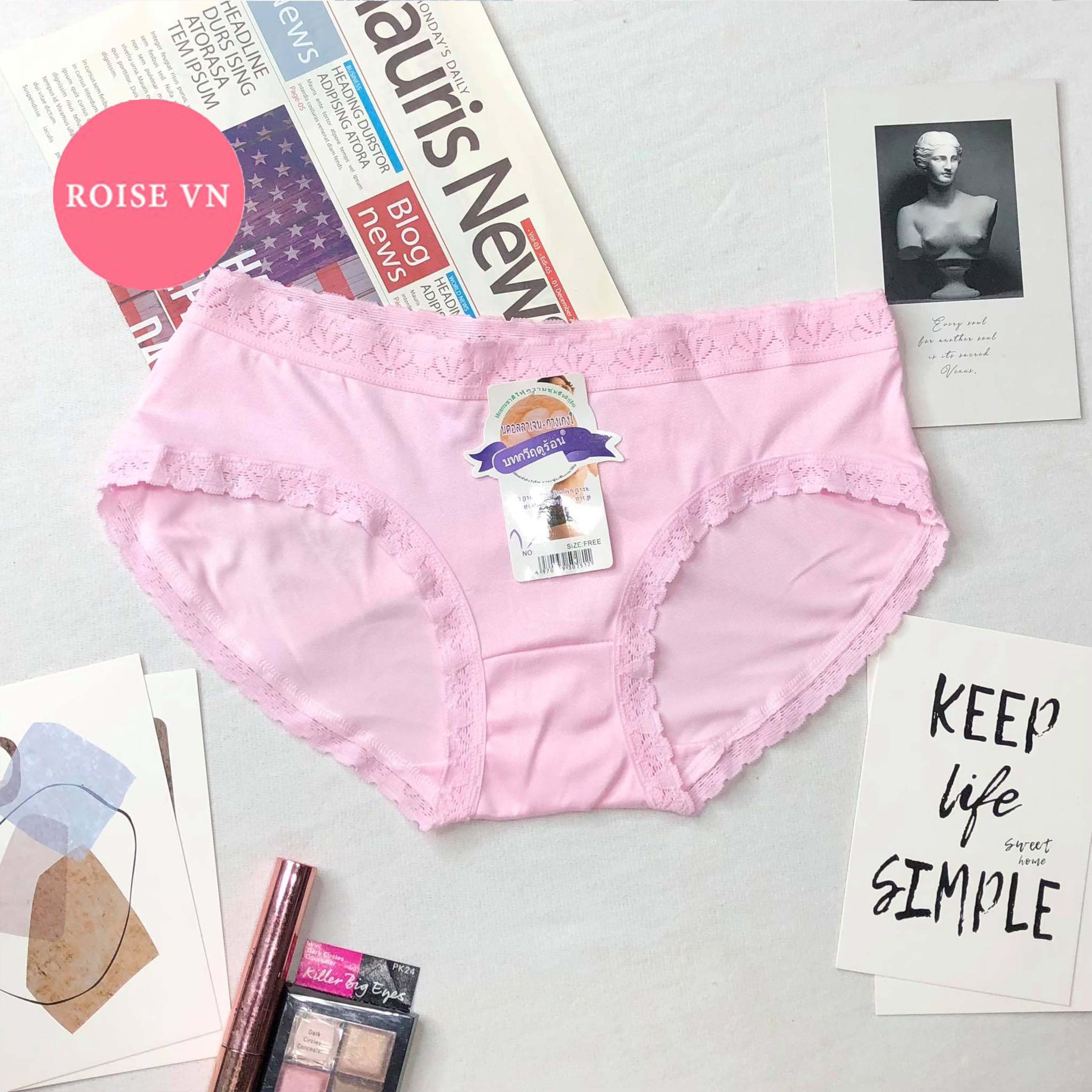 Combo 10 Quần Lót Cotton Viền Ren Thái Lan 5889
