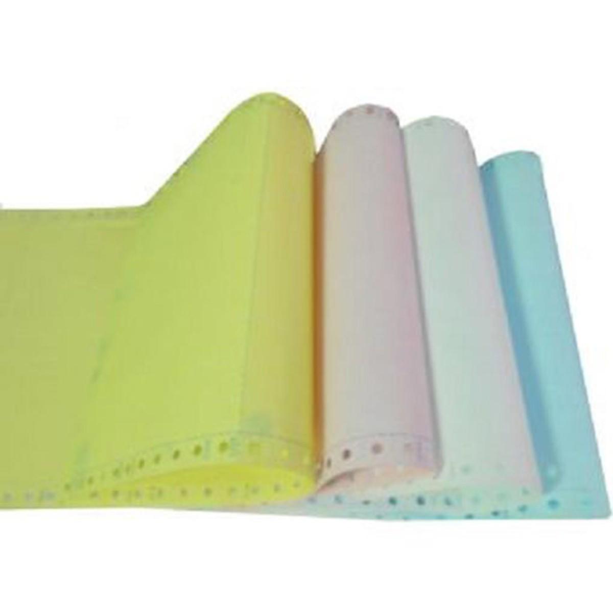 giấy vi tính liên tục 4 liên chia 2 khổ  (210X279)