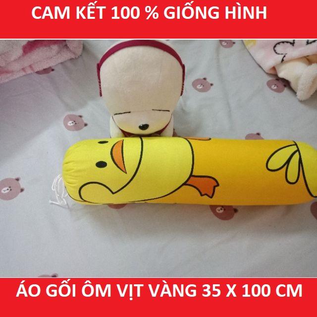 VỎ GỐI ÔM 35 X 100 CM MẪU VỊT VÀNG MỚI