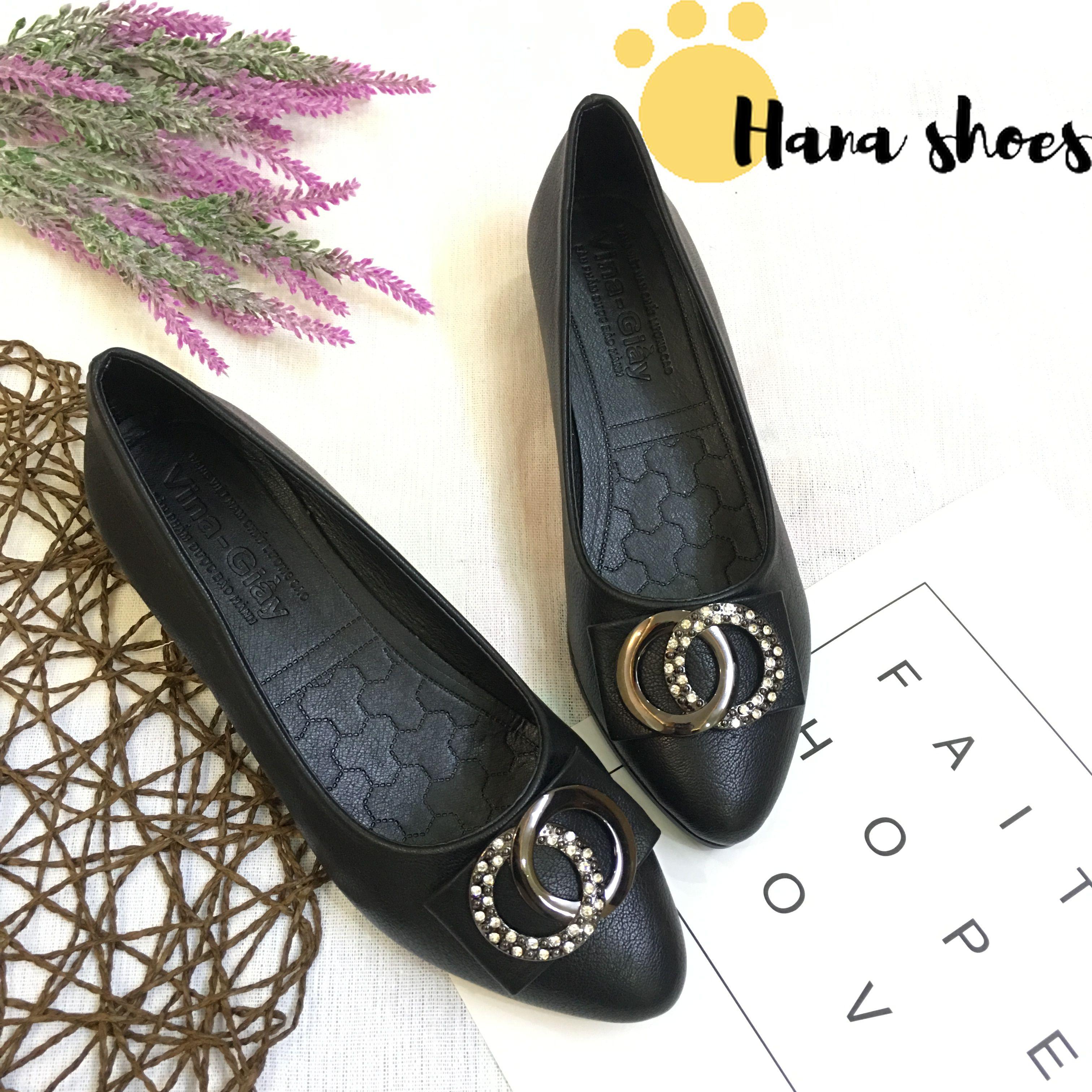 [Hình thật] M19 Giày cao gót công sở nữ da lì đế 4cm siêu mềm êm chân