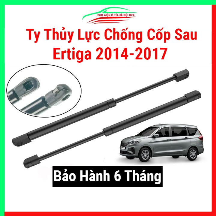 Bộ 2 ty thủy lực mở cốp ô tô Ertiga 2014-2017, ben hơi trợ nâng, chống cốp sau xe kèm phụ kiện lắp
