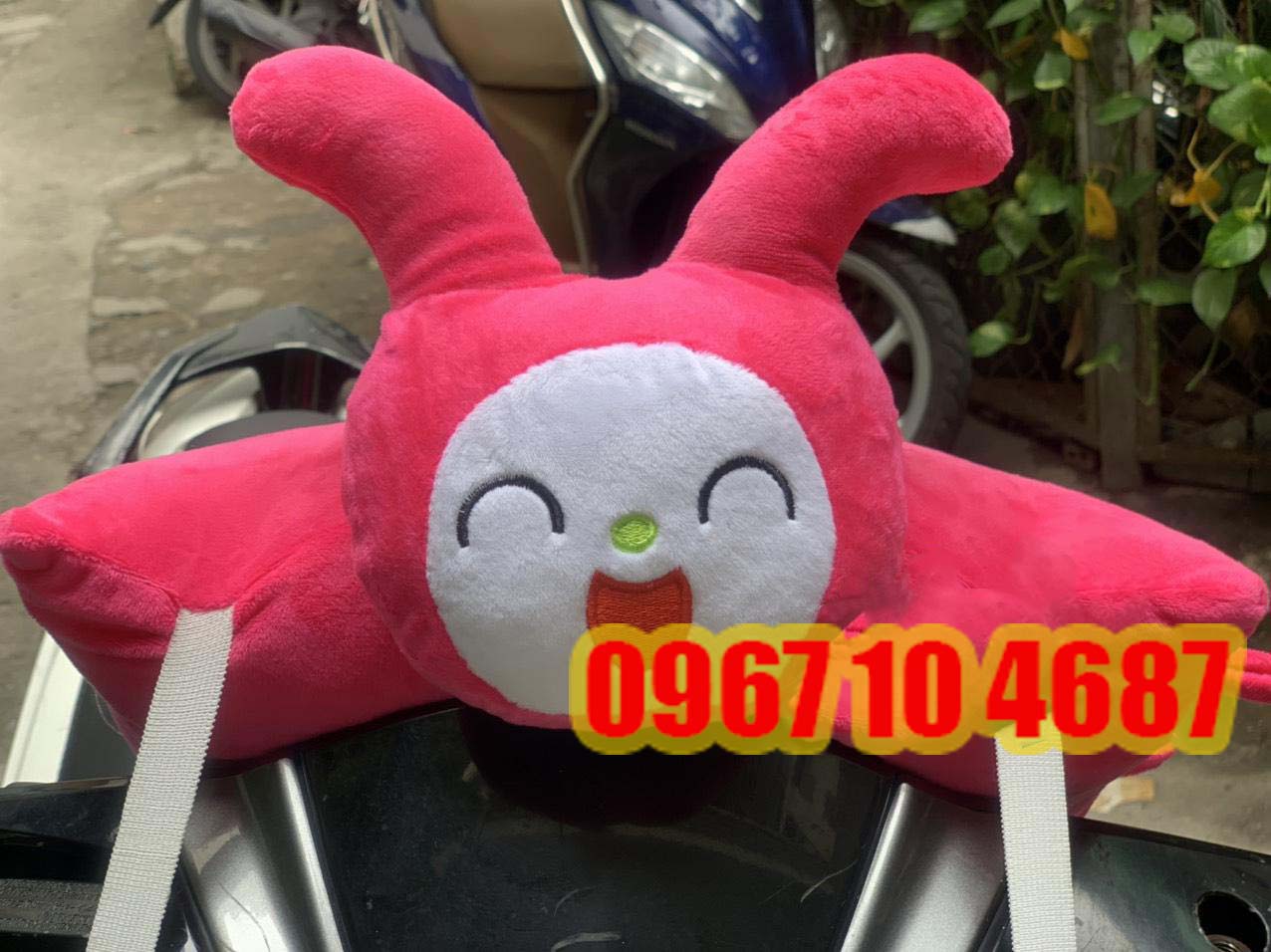 [HCM]Gối đi xe máy 1 đầu cho bé - ẾCH XANH