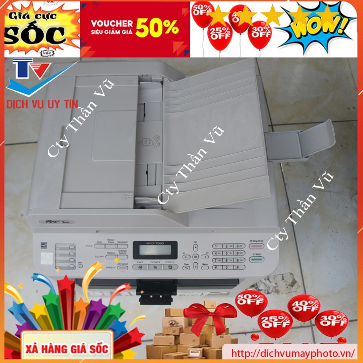 Multifunction printer LASER BROTHER MFC -7360 old compact beautiful machine full-featured photocopier scan ADF INECO