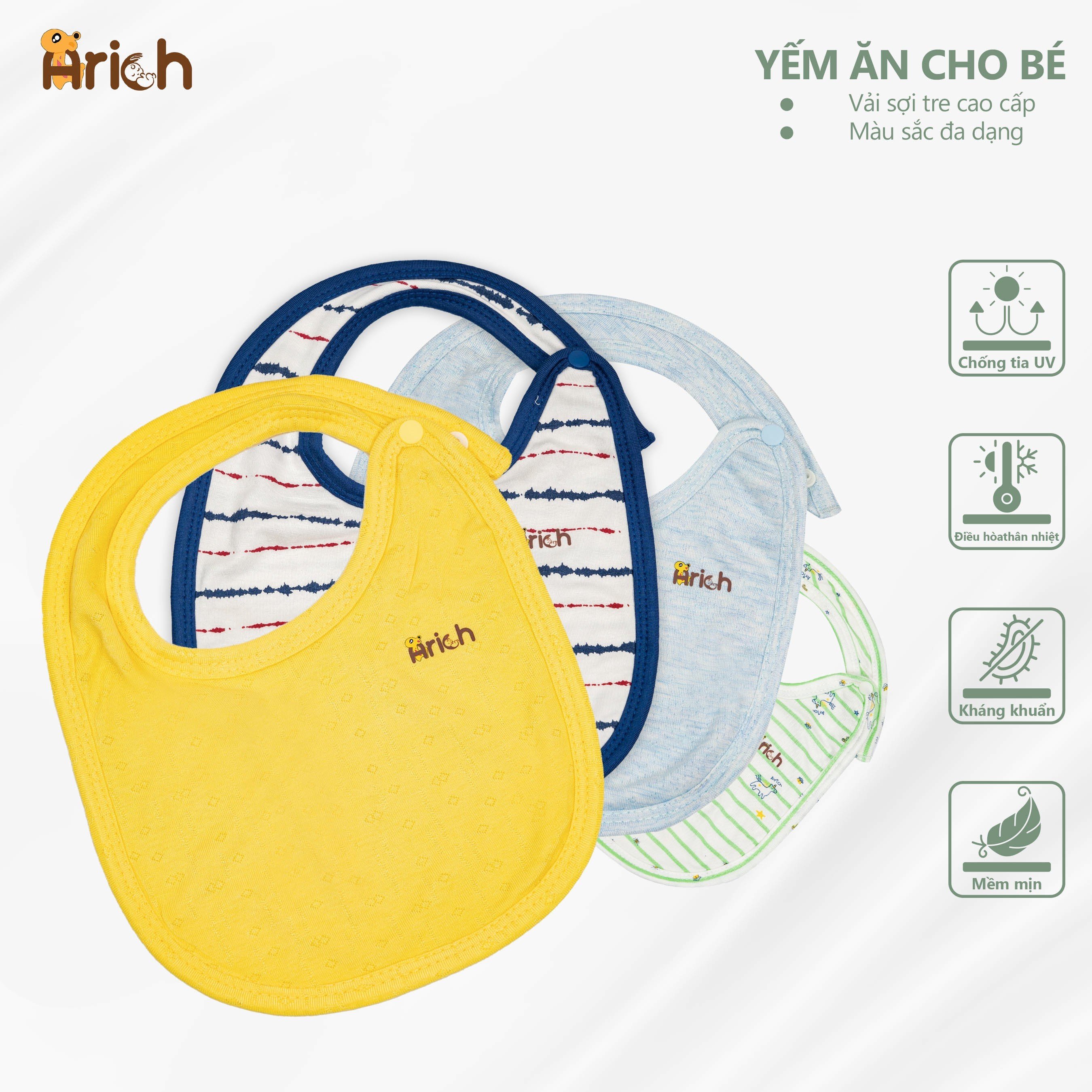 Yếm ăn vải sợi tre cao cấp Arich