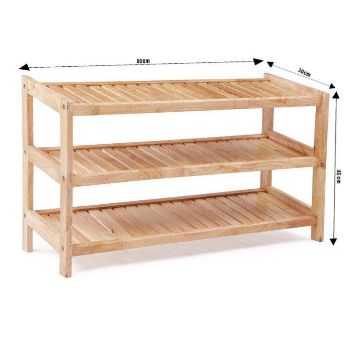 kệ dép 3 tầng rộng 80cm bằng gỗ