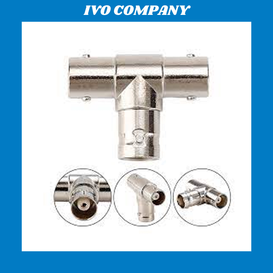 Đầu Jack Chia BNC 1 Ra 2 Chữ T