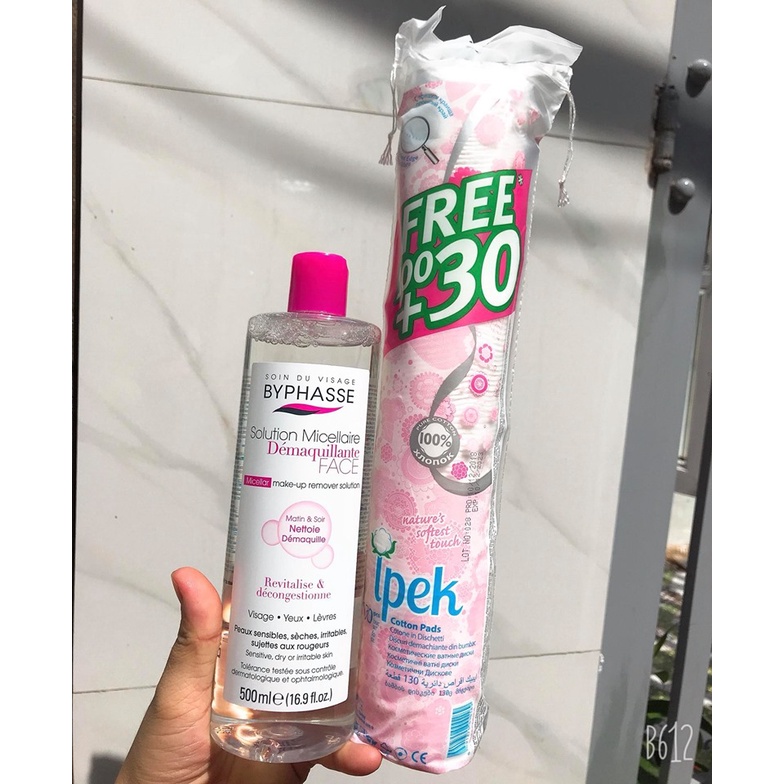 COMBO TẨY TRANG BYPHASE + BÔNG TẨY TRANG