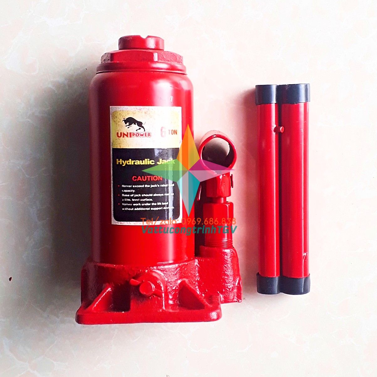 Bộ kích thủy lực UNIPOWER trọng tải 6 tấn