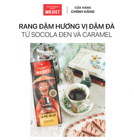 Cà phê Đà Lạt - thương hiệu MR ,VIET (MR.VIET Dalat - Ground Coffee )